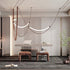 Leather Arc Loop Pendant Light