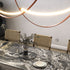 Leather Arc Loop Pendant Light