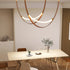Leather Arc Loop Pendant Light