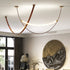 Leather Arc Loop Pendant Light