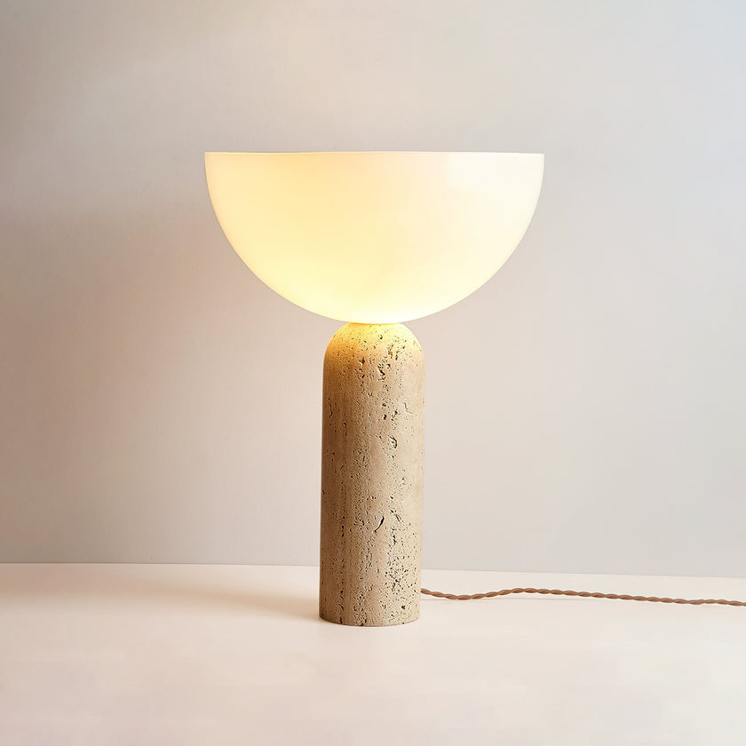 Lella Travertine Table Lamp