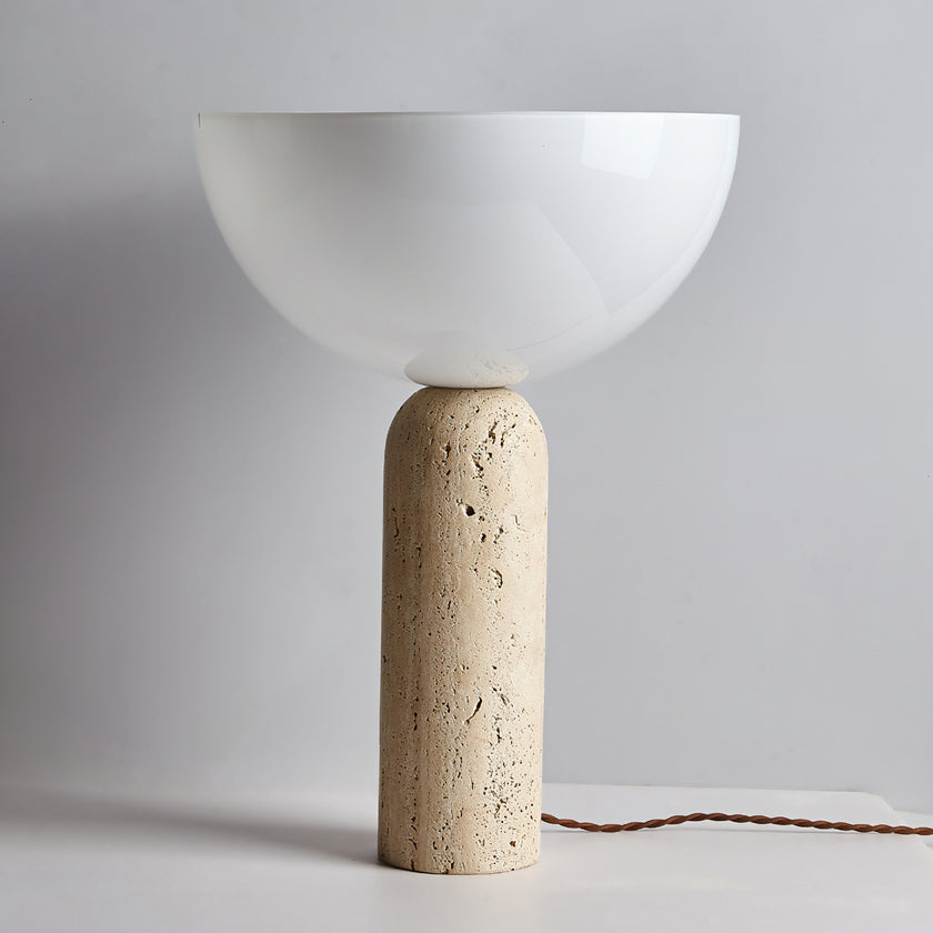 Lella Travertine Table Lamp