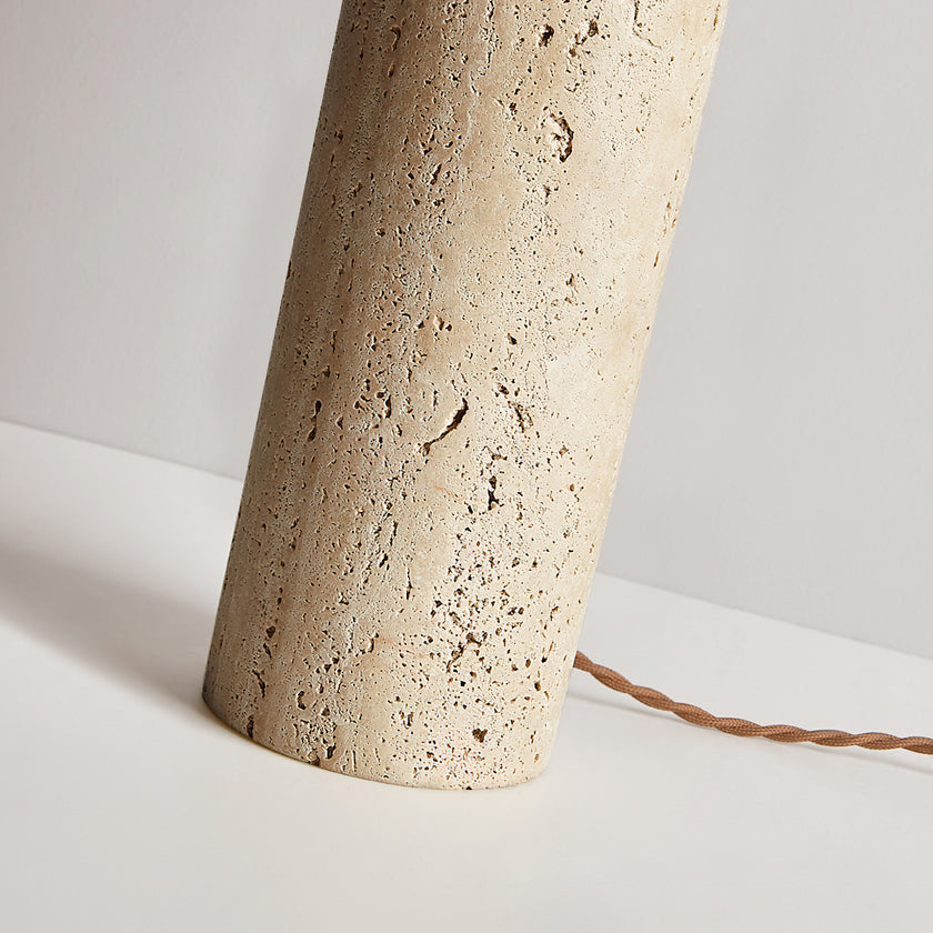 Lella Travertine Table Lamp