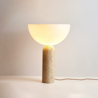 Lella Travertine Table Lamp
