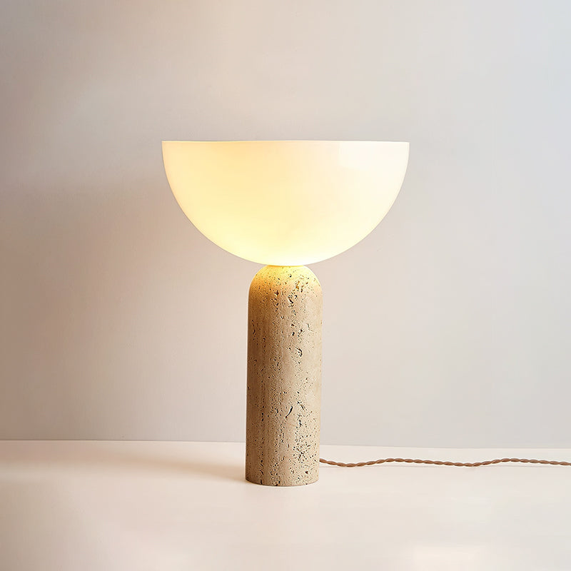 Lella Travertine Table Lamp