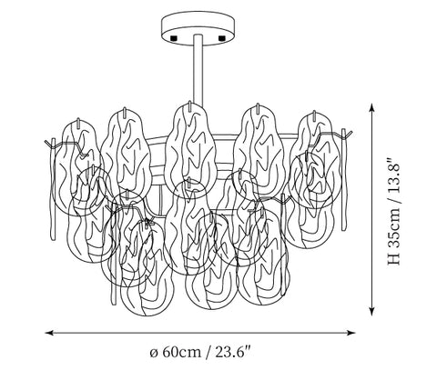 Leon Chandelier — Dimension drawings 2