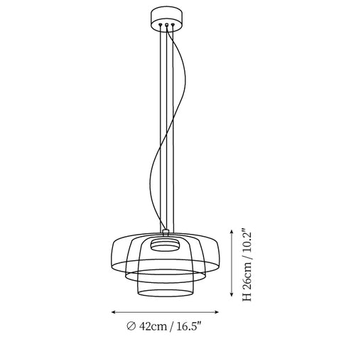 Luminária Pendente Levels — Desenhos técnicos 4