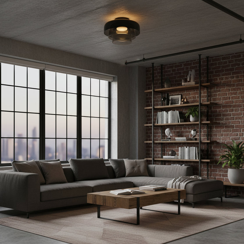Levels Glass Ceiling Lamp
