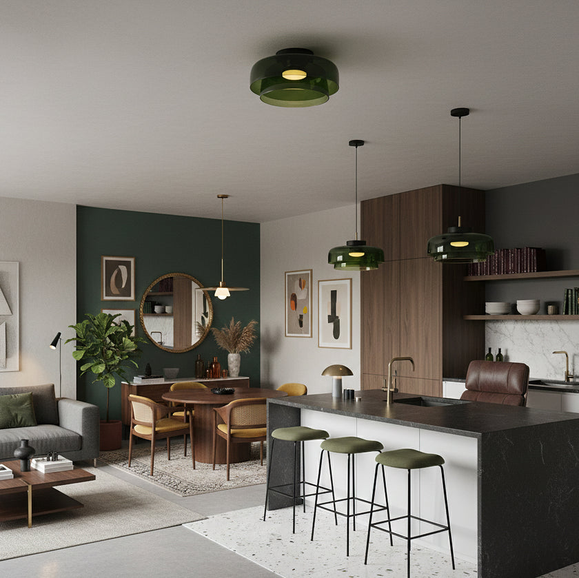 Levels Glass Ceiling Lamp