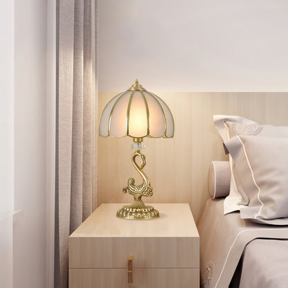 Light Luxury Brass Swan Table Lamp