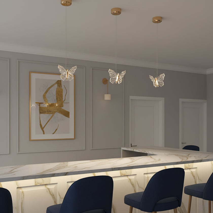Light Luxury Butterfly Pendant Lamp