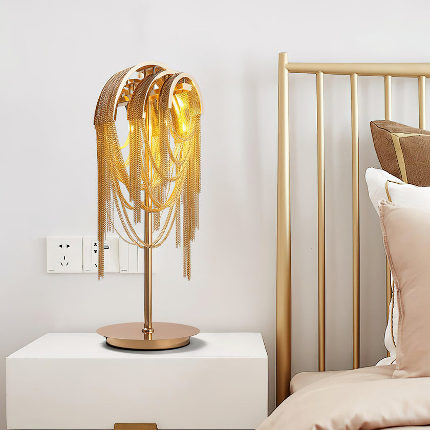 Light Luxury Tassel Table Lamp