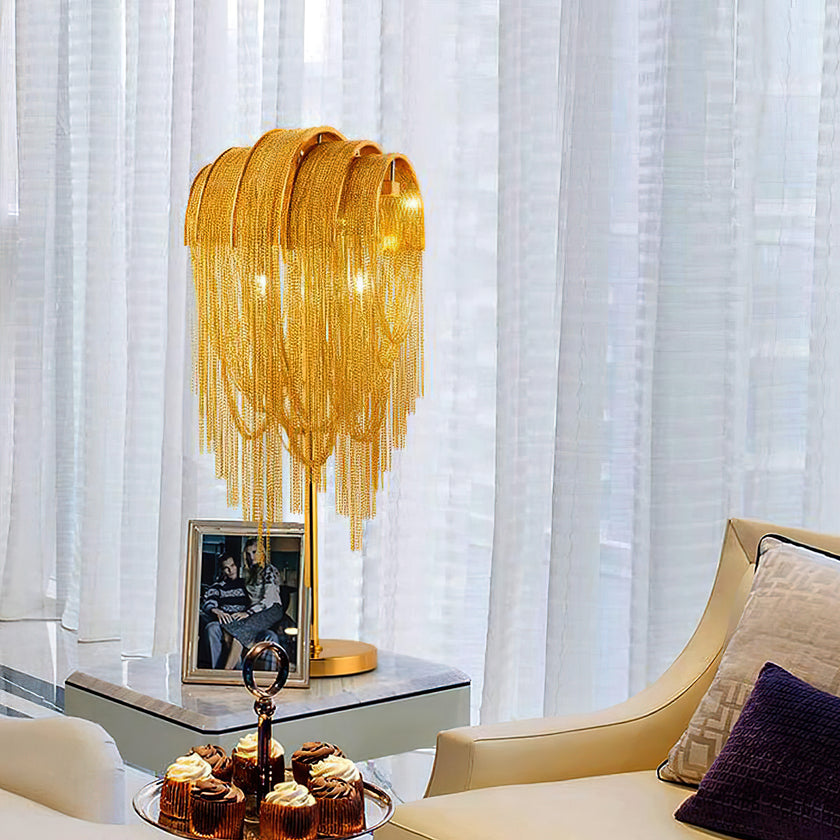 Light Luxury Tassel Table Lamp