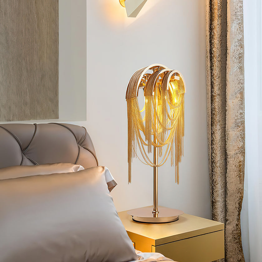 Light Luxury Tassel Table Lamp