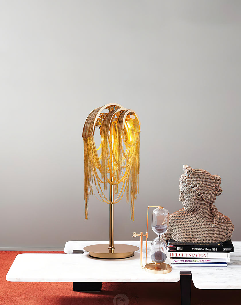 Light Luxury Tassel Table Lamp