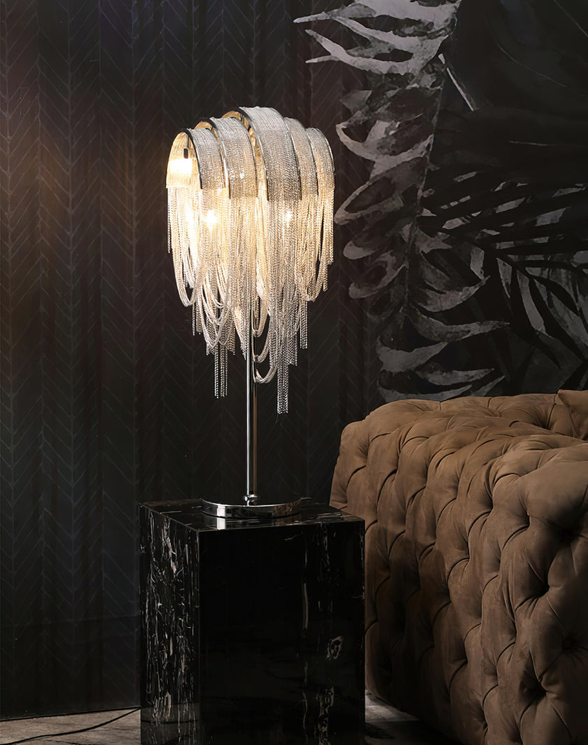 Light Luxury Tassel Table Lamp