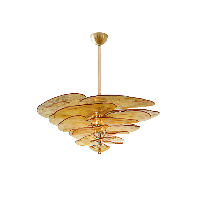 Lilypad Glass Chandelier