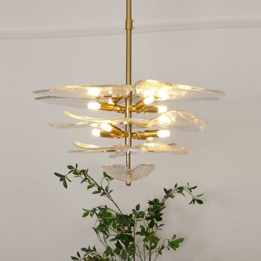 Lilypad Glass Chandelier