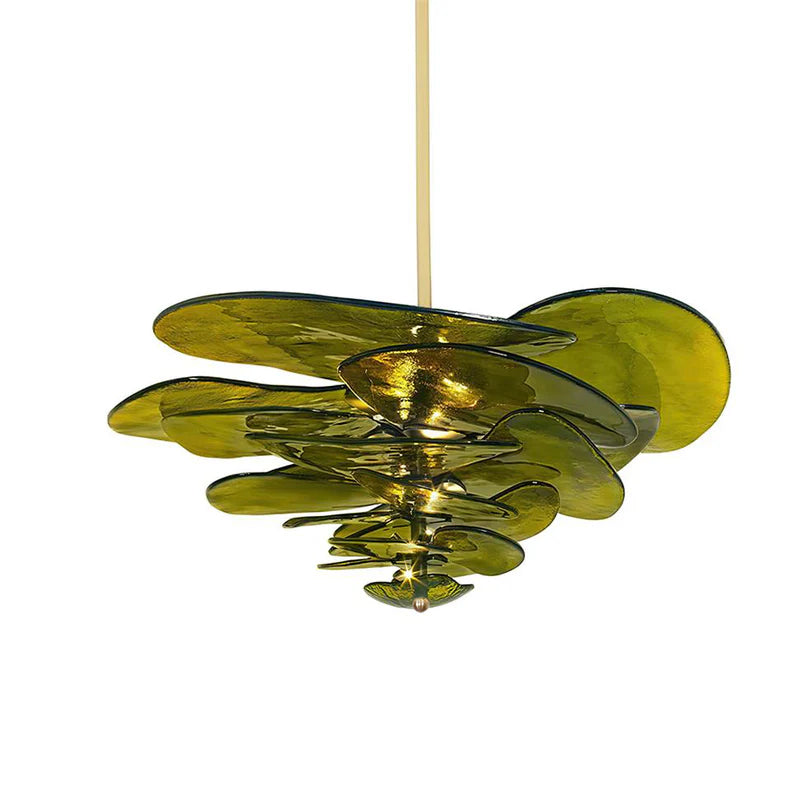 Lilypad Glass Chandelier