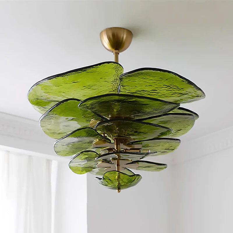 Lilypad Glass Chandelier