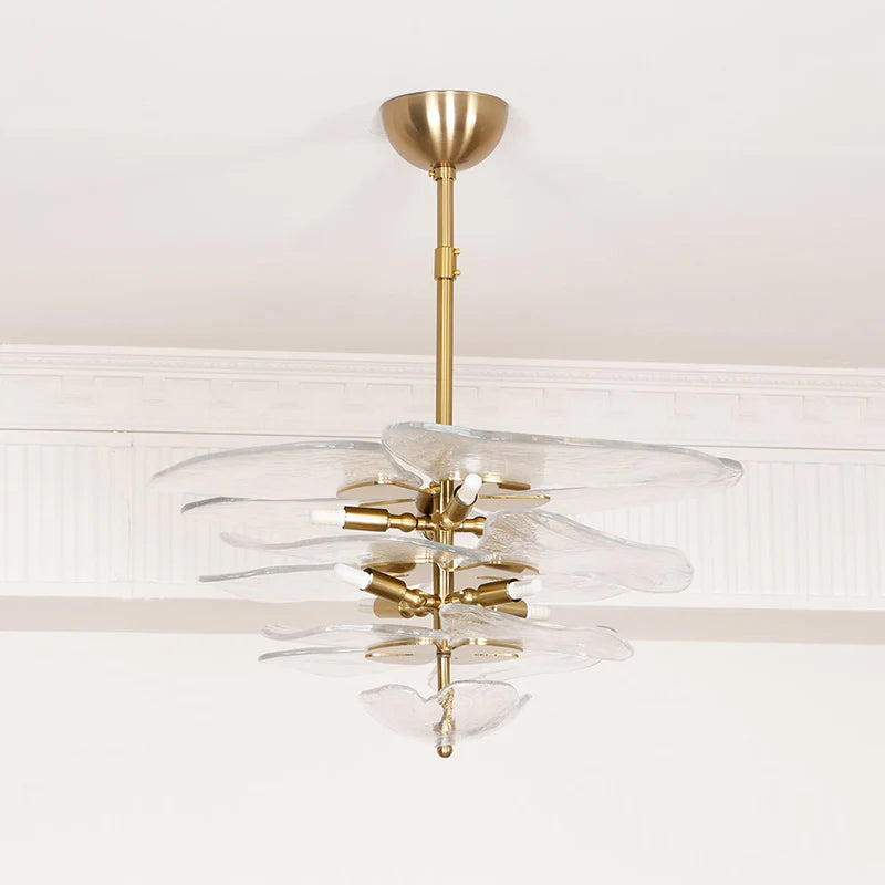 Lilypad Glass Chandelier