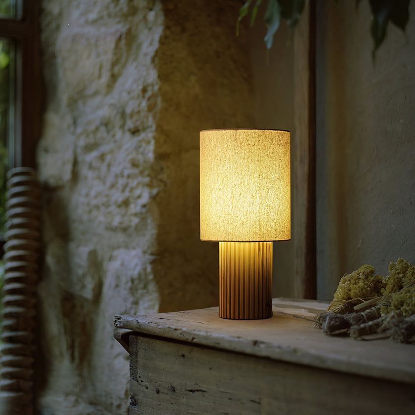 Log Standing Table Lamp