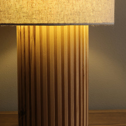 Log Standing Table Lamp