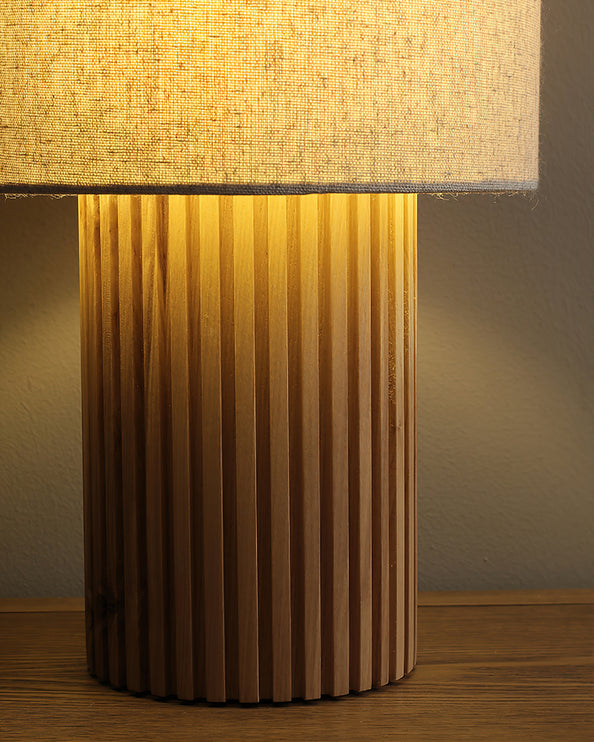 Log Standing Table Lamp