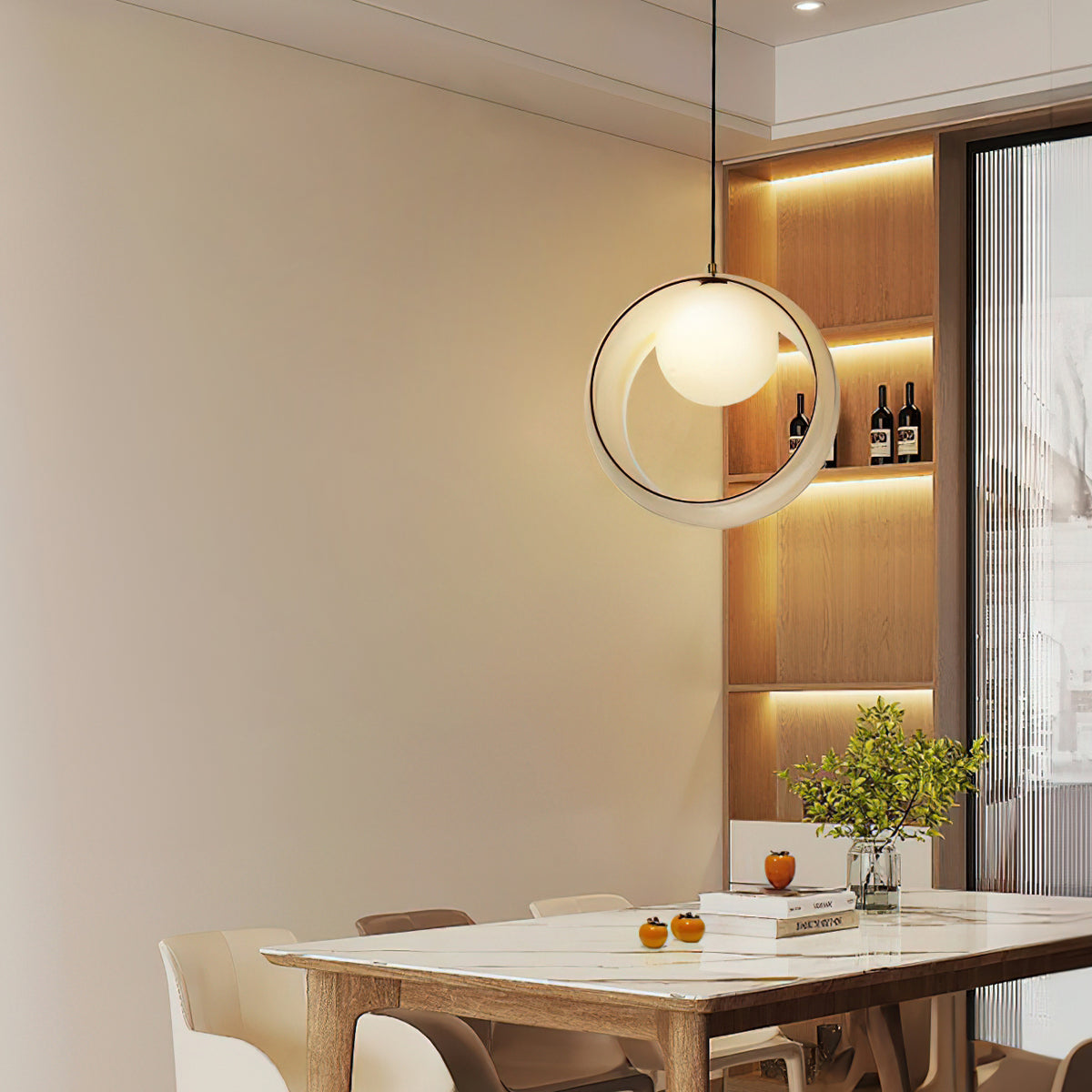 Lridescent Globe Pendant Lamp – detail 2