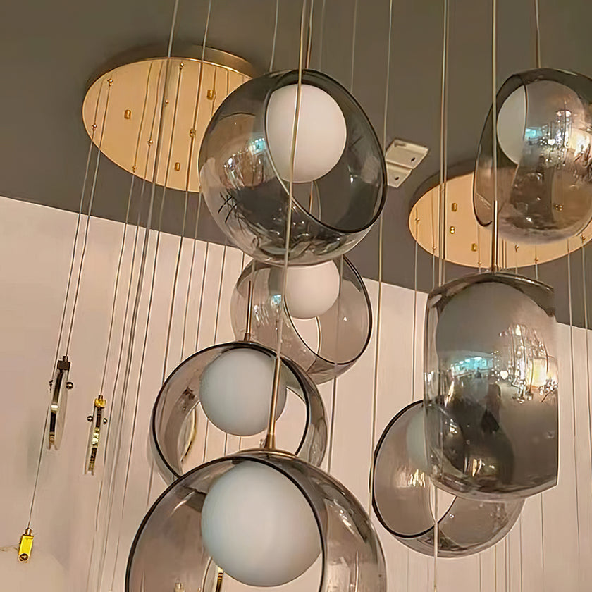 Lridescent Globe Pendant Lamp