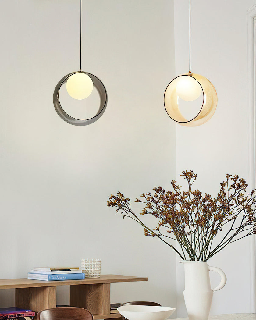 Lridescent Globe Pendant Lamp