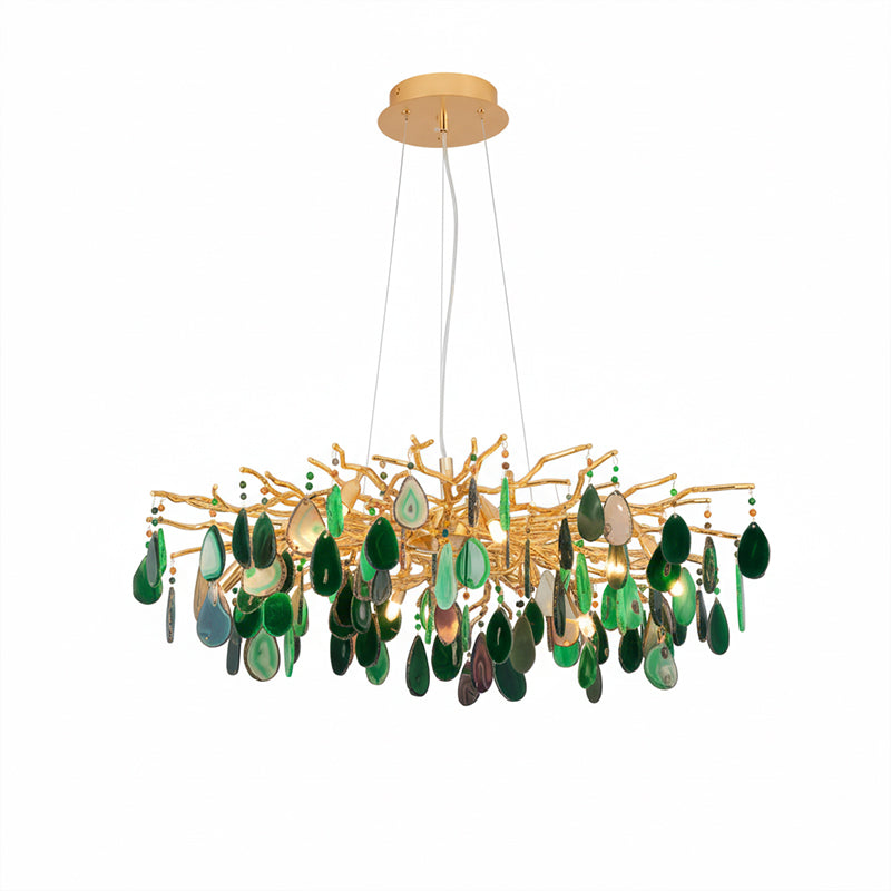 Lustre de luxe en agate