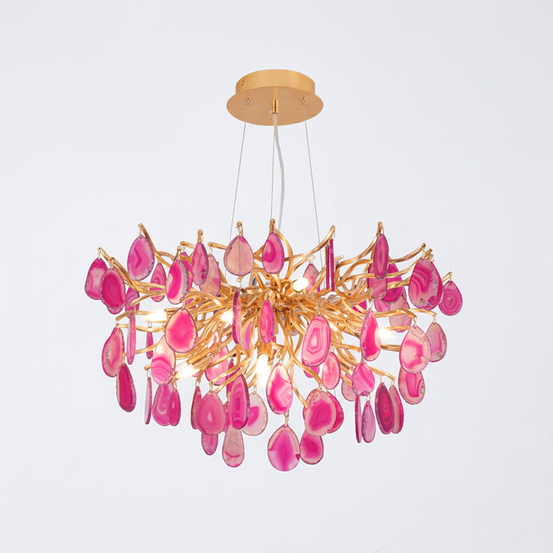 Lustre de luxe en agate