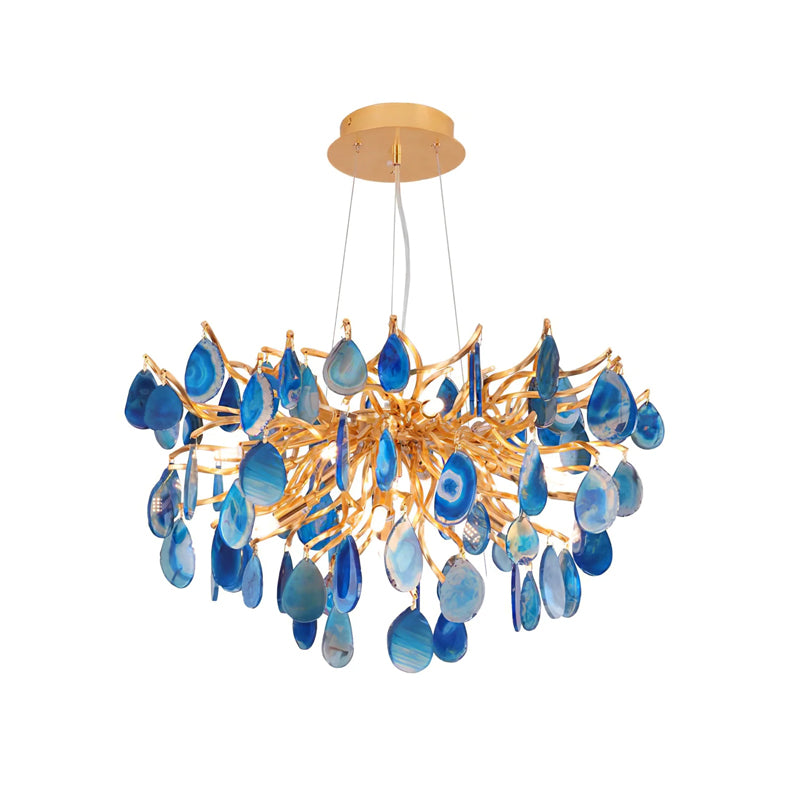 Lustre de luxe en agate