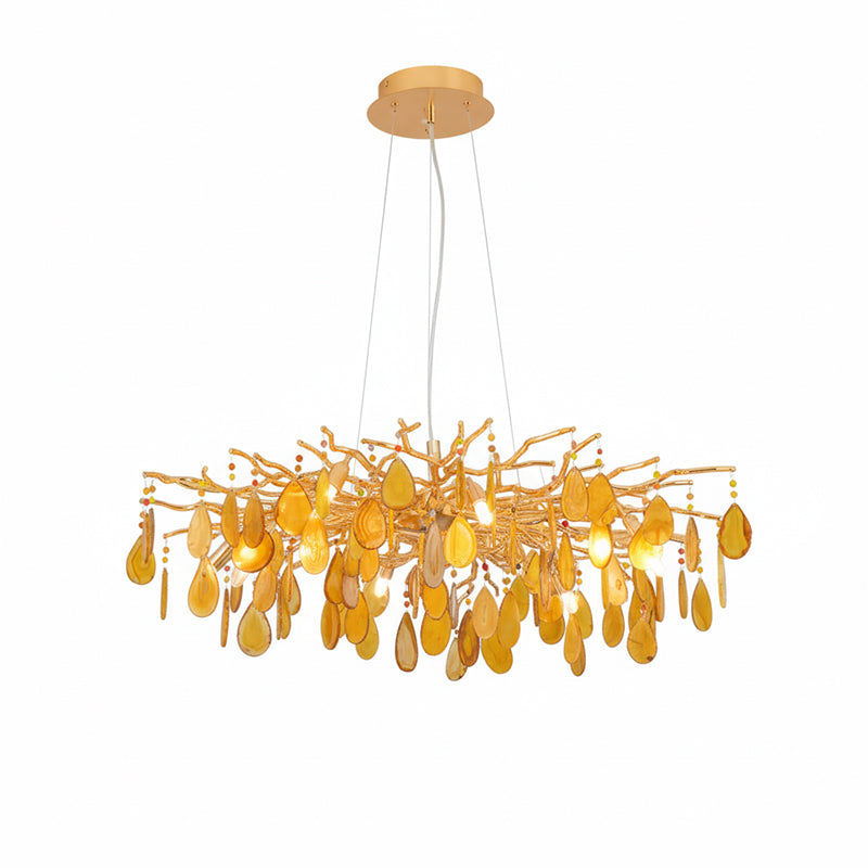 Lustre de luxe en agate