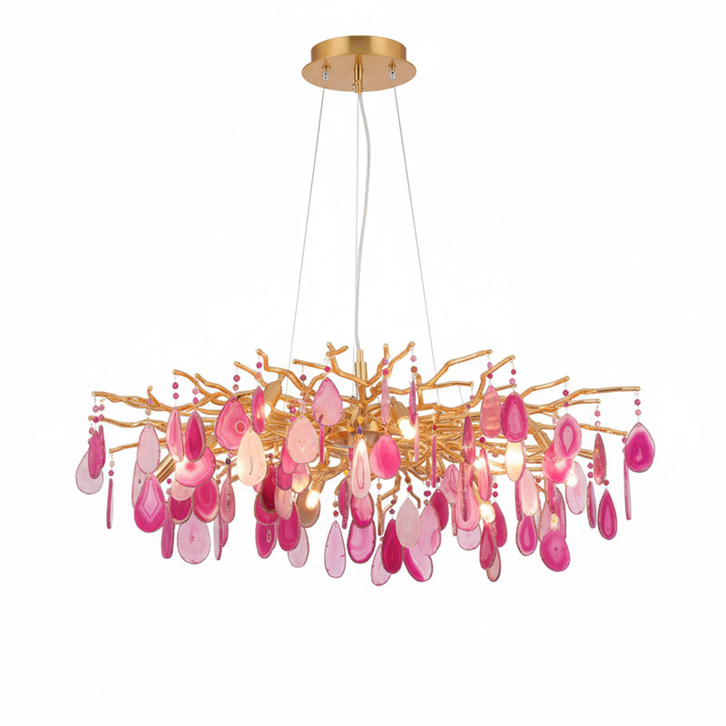 Lustre de luxe en agate