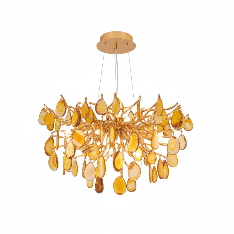 Lustre de luxe en agate