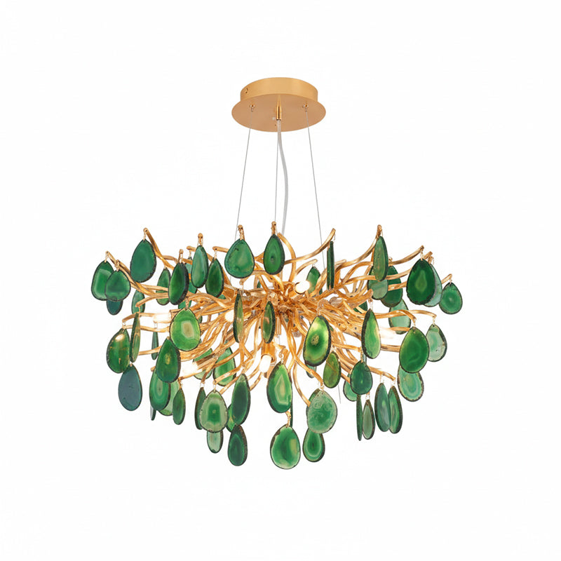 Lustre de luxe en agate