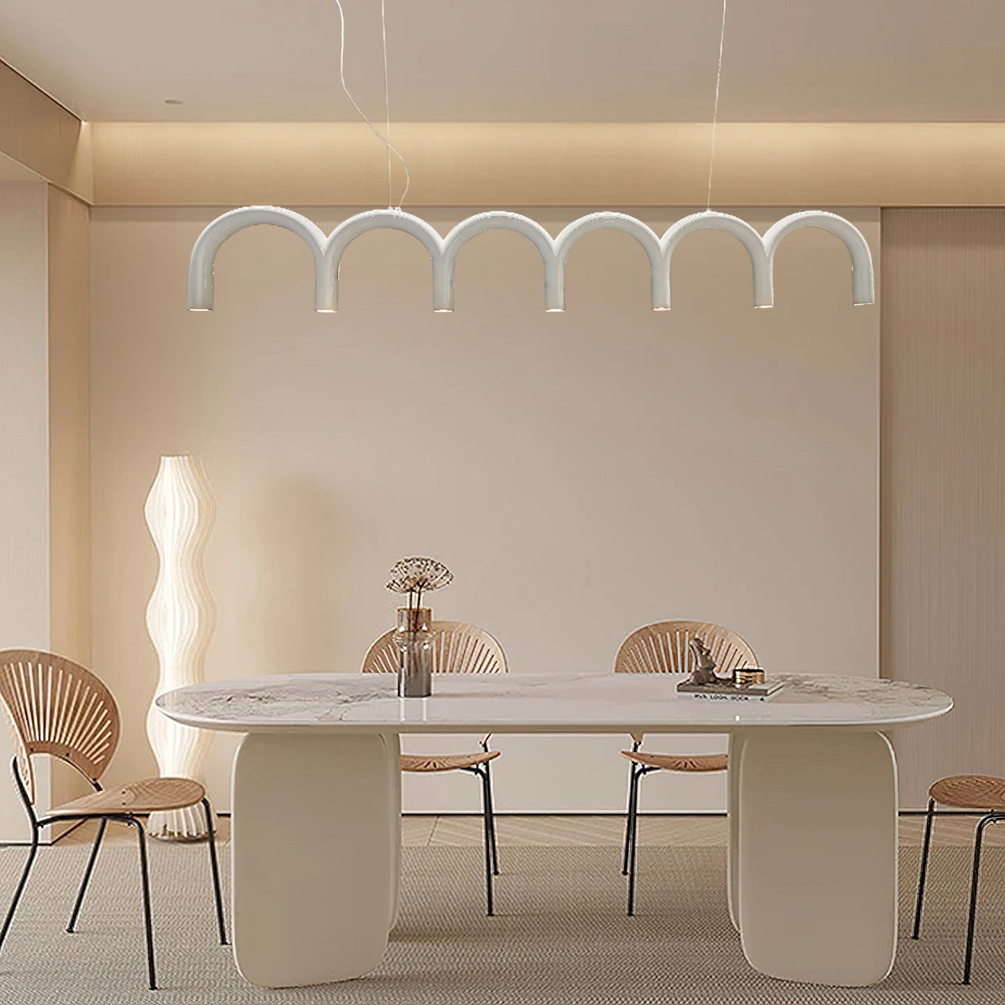 M Shaped Circle Chandelier