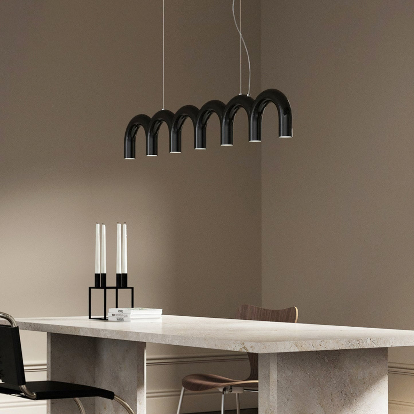 M Shaped Circle Chandelier