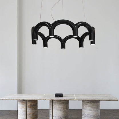 M Shaped Circle Chandelier