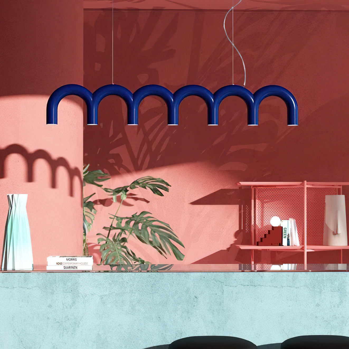 M Shaped Circle Chandelier