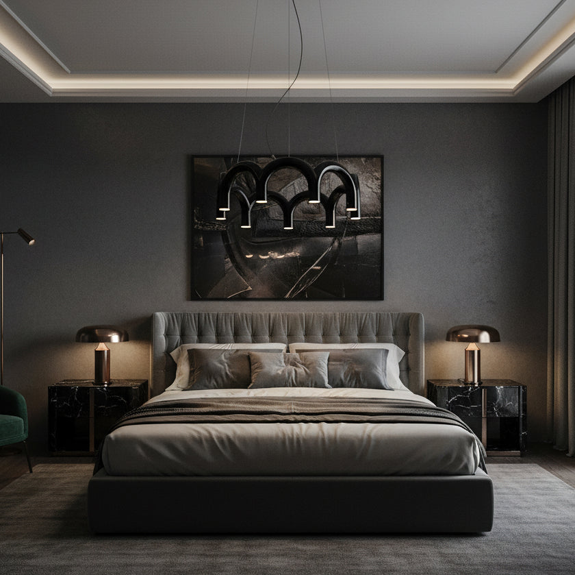 M Shaped Circle Chandelier