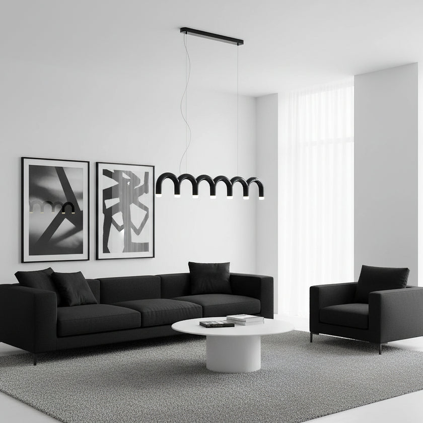 M Shaped Circle Chandelier