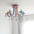 Macaron Candelabra Crystal Ceiling Lamp