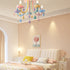 Macaron Candelabra Crystal Ceiling Lamp