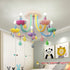 Macaron Candelabra Crystal Ceiling Lamp