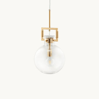 Machinist glazen bol hanglamp