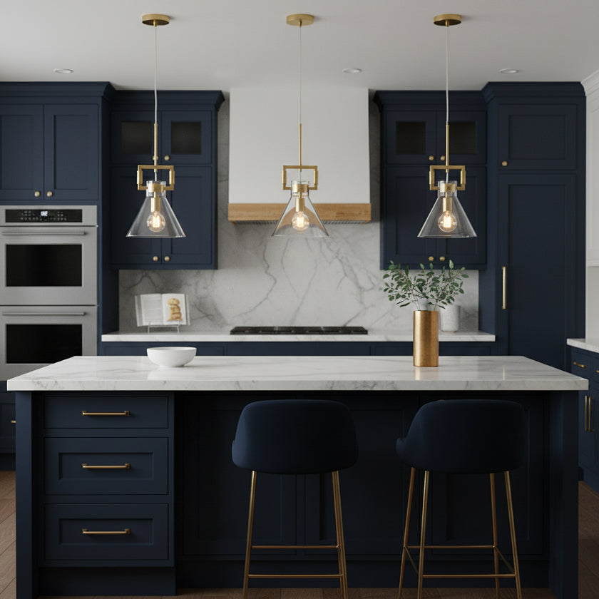 Suspension globe en verre Machinist