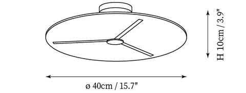Madison Plafondlamp — Dimensioentekeningen 2